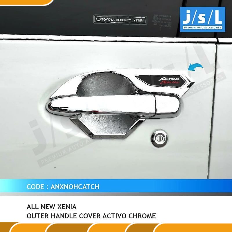 Cover Door handle / Outer Handle All New Avanza Veloz XENIA Jsl Activo Chrome 2012 2013 2014 2015 20