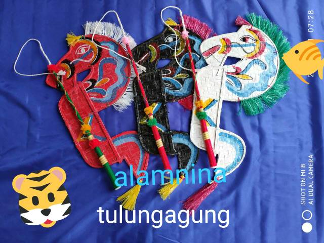 Kuda lumping jaranan 55cm dan cambuk