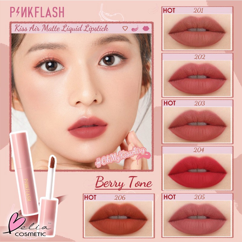 ❤ BELIA ❤ PINKFLASH Lip &amp; Cheek Duo Matte Tint | Pink Flash (✔BPOM) PF-M01