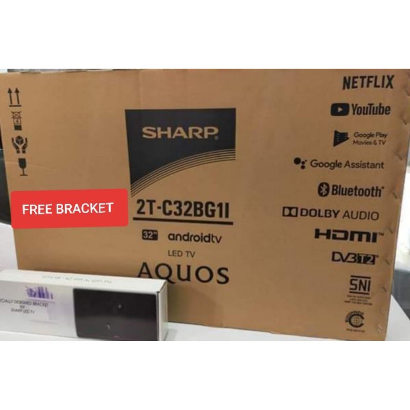 LED TV SHARP 32 Inch Android TV 2T-C32BG1I | SMART TV LC-32SA4500I DIGITAL TV HDMI USB MOVIE BRACKET