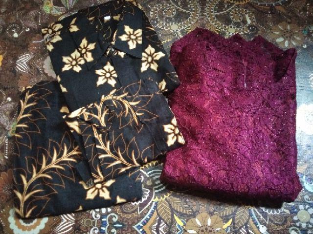 Tasyananu_batik Couple Marlena Couple / Couple Selendang Brokat Marlena