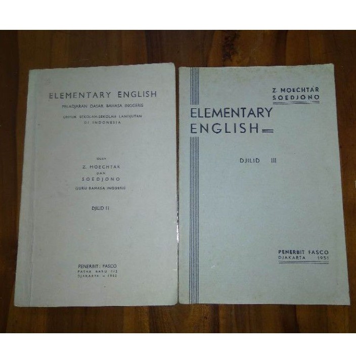 Buku lawas ELEMENTARY ENGLISH , Z MOECHTAR