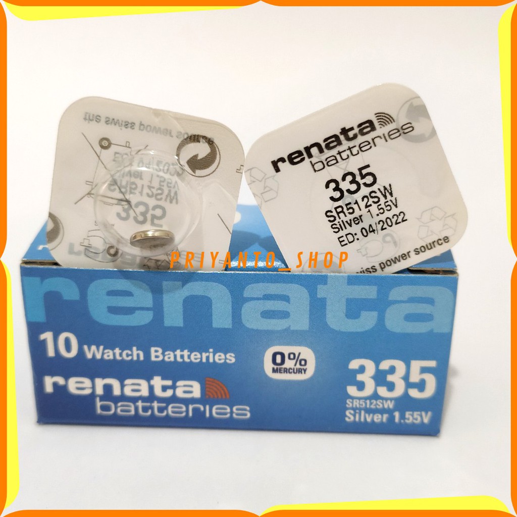 BATTERY BATERAI BATRE RENATA SR512SW SR512 SR 512 SW 335 ORIGINAL