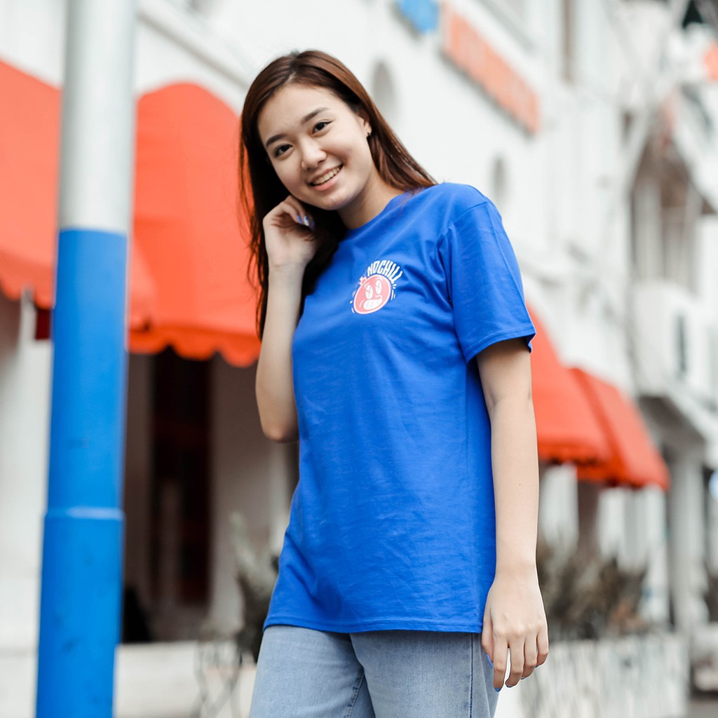 Kaos Distro NO CHILL BLUE New States Apparel 7200 Premium Cotton