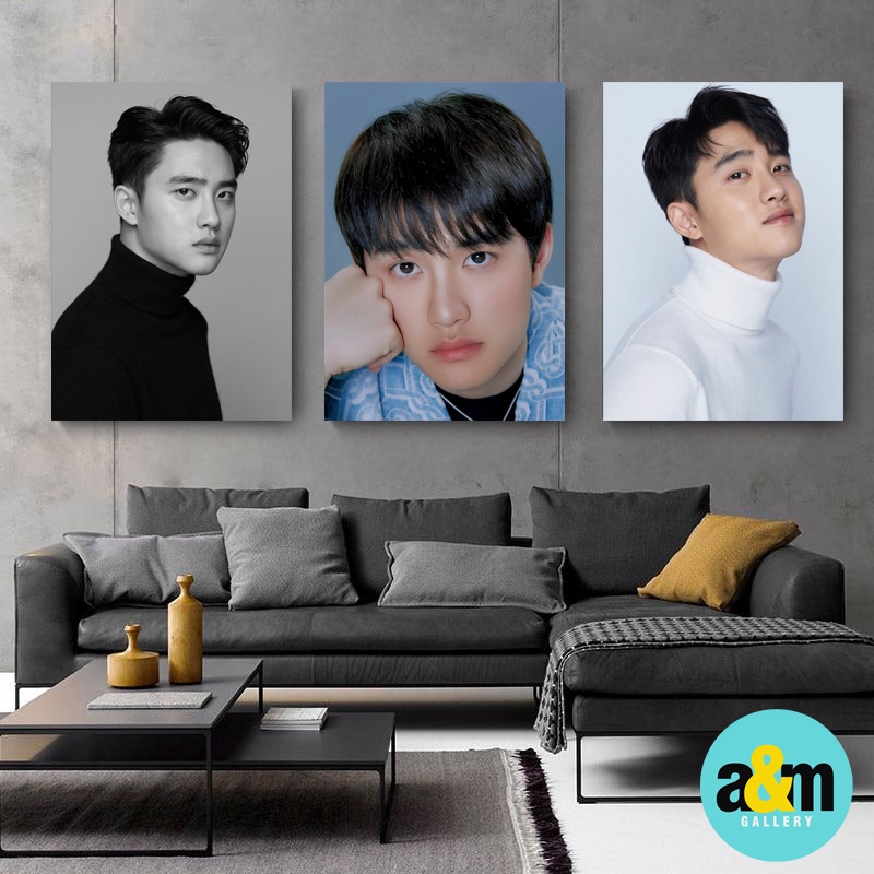 Poster Kayu D.O DO KYUNGSOO EXO Hiasan Dinding Kamar K-POP I Pajangan Dinding Kamar K-POP Wall Decor Kamar - A&amp;M