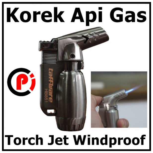 Firetric Korek Api Gas Butane Torch Jet Windproof Type HB851 Black