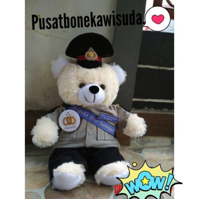 Boneka Polisi Boneka Akpol Kado Inauguration Polri Hadiah souvenir custom nama souvenir kepolisian