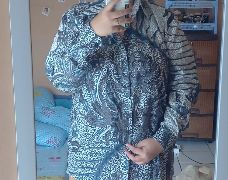 Baju Batik Pria Slimfit Big Size M L Xl Xxl Atasan Kemeja Batik Lengan Panjang Original