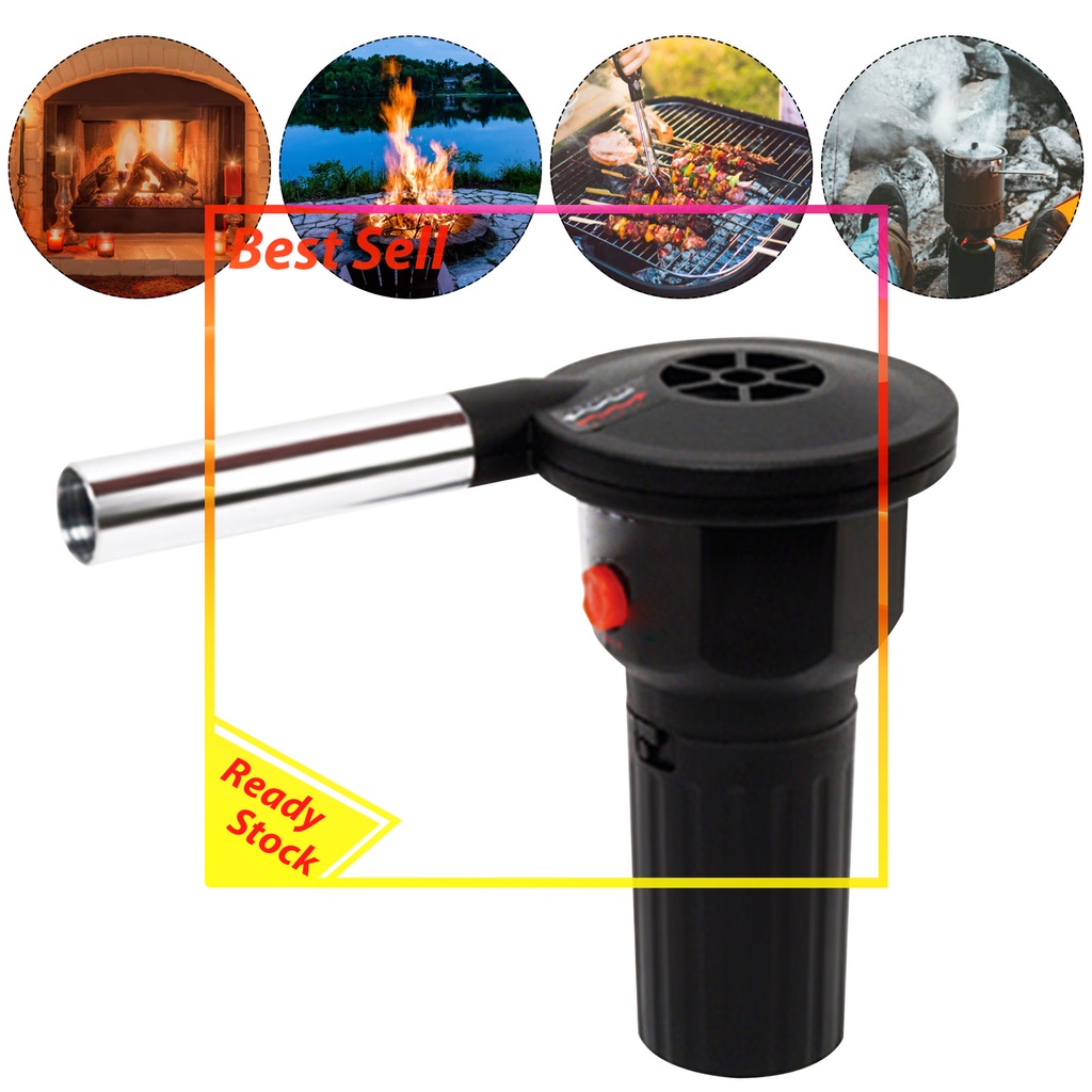 Portable Electric Fire Blower for Grilling BBQ Outdoor Flame Ignition Kit