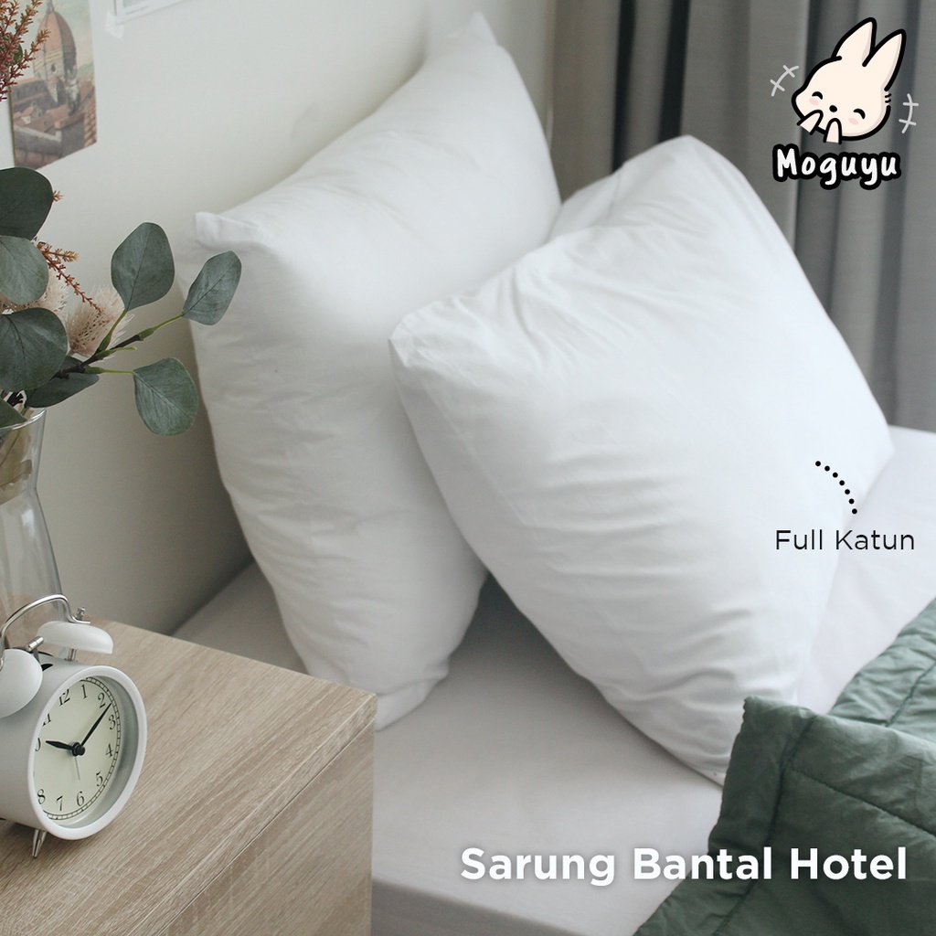 Sarung Bantal Hotel Full Katun 50 x 70 cm