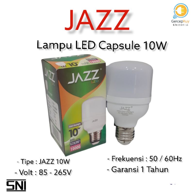 Lampu LED Capsule JAZZ 10 Watt PUTIH E27