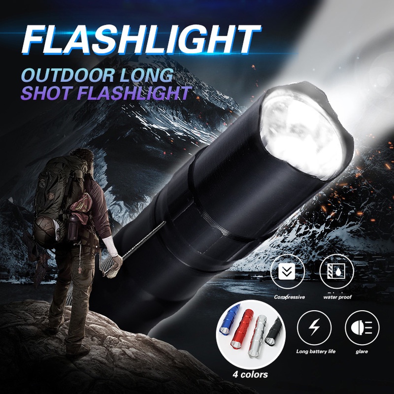 Lampu Senter Led Mini Bahan Aluminum Alloy Anti Air Untuk Outdoor