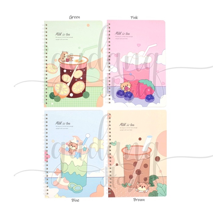 

Notebook A5 Spiral Milk Is Tea Buku Tulis Motif Minuman Teh GH 308817