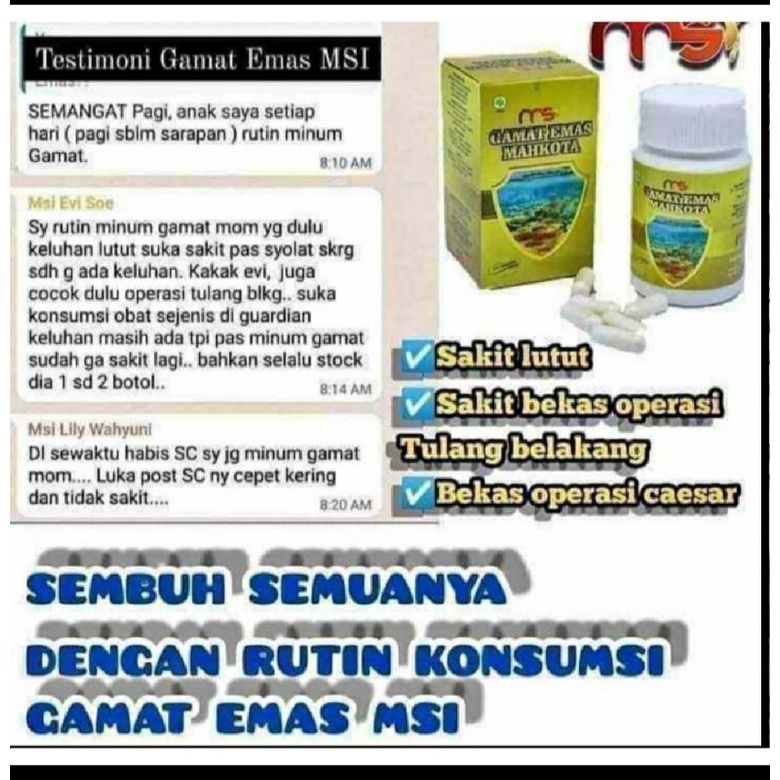 GAMAT EMAS MSI 100% ORI.