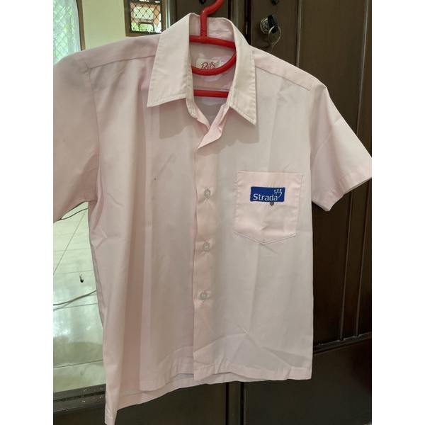 preloved seragam pink strada size 12