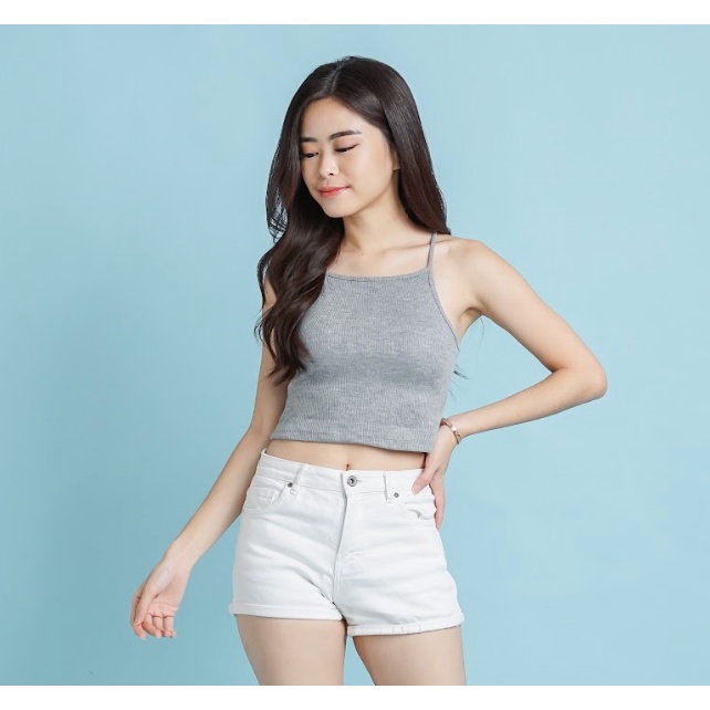 MODAVIE - MELODY TANKTOP Basic Crop Tank Top Rajut Baju Atasan Wanita