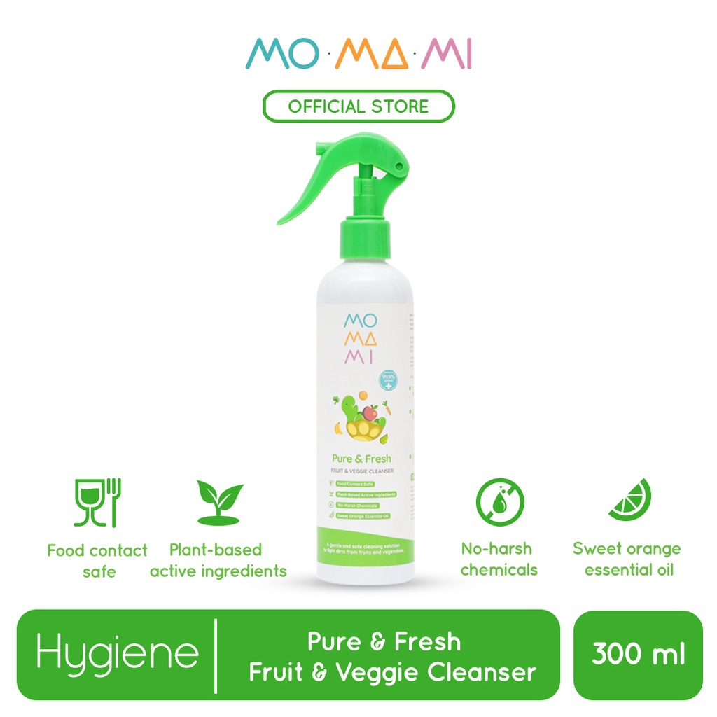 Momami Pure &amp; Fresh Fruit &amp; Veggie Cleanser - Pembersih Sayur dan Buah - 300ml