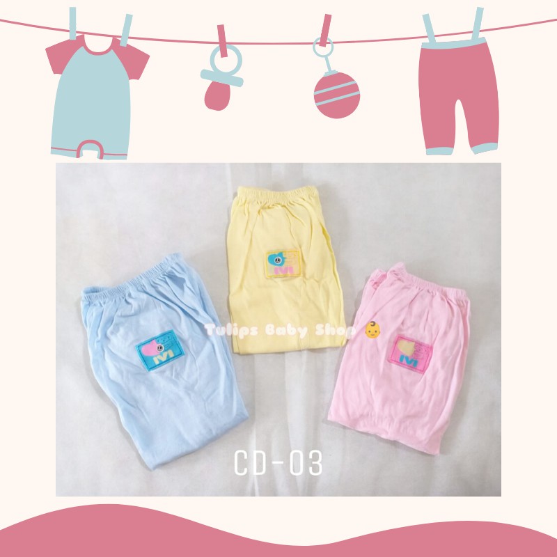 Celana Panjang Bayi IVI dan 123 Warna Polos