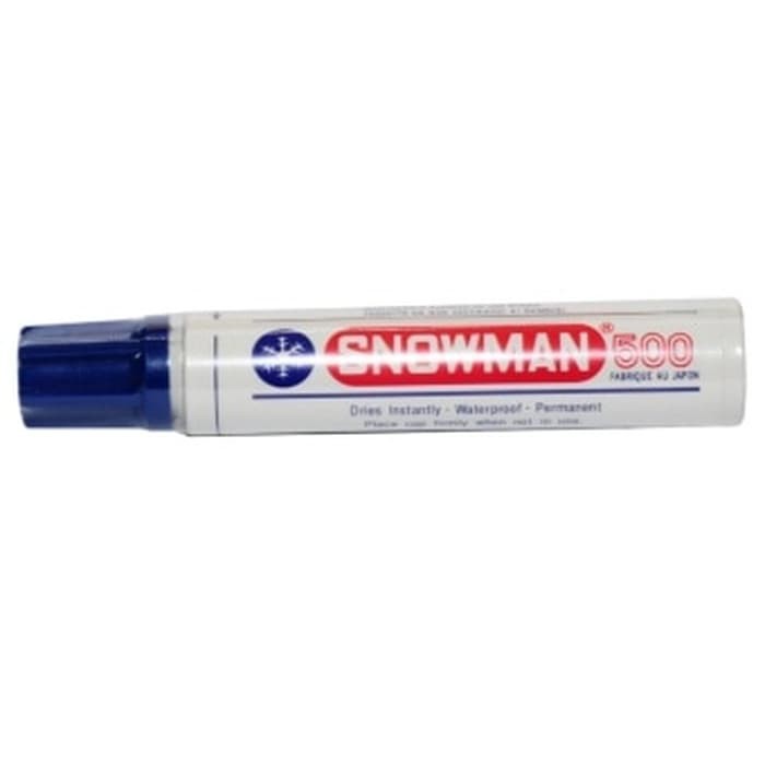 

GROSIR Spidol Permanent Marker Jumbo 500 Snowman Biru Murah