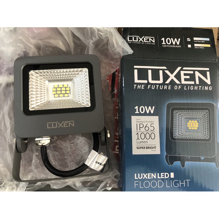 LUXEN LAMPU SOROT LED 10 WATT / FLOOD LIGHT LUXEN 10 WATT WW - CDL