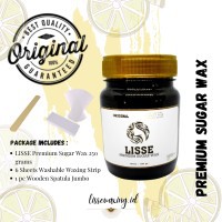 Sugar Wax Premium Lisse 250 gram / Natural Sugar Waxing Kit / Penghilang Bulu