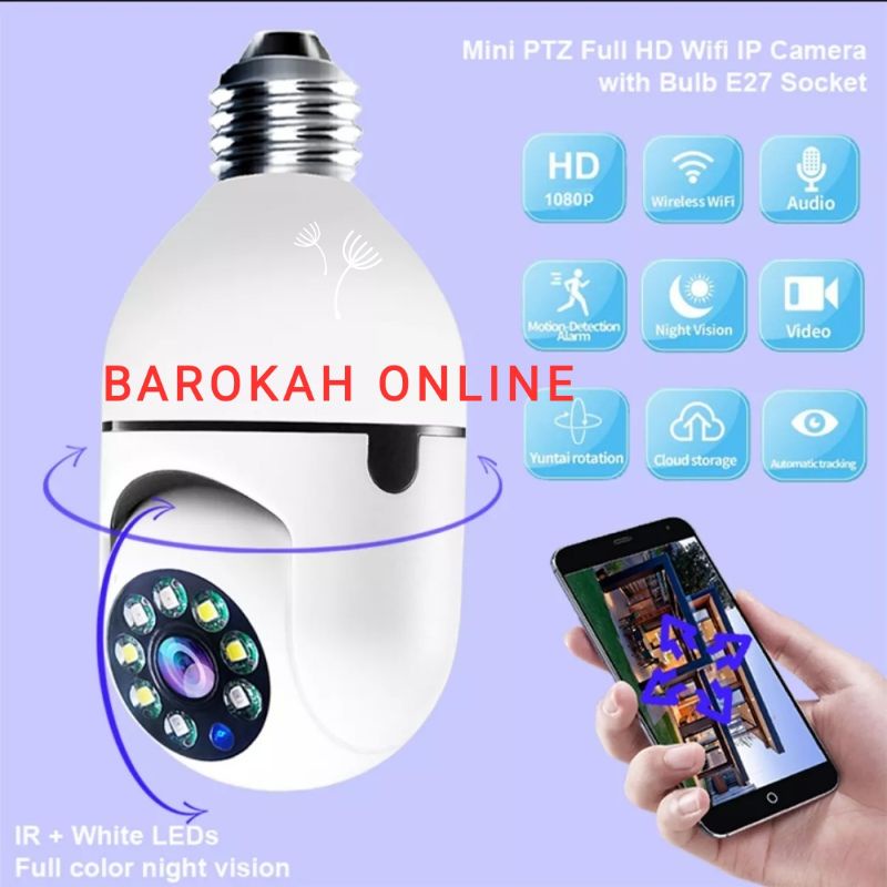 IP CAM CAMERA V380 PTZ SPEED DOME MINI 8MP FULL HD CCTV WIRELESS