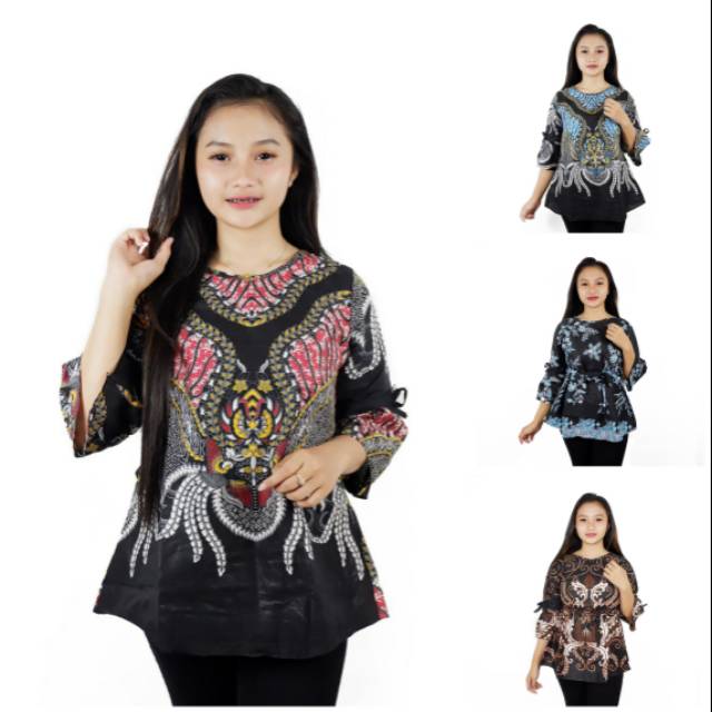 Atasan Batik Wanita | Motif Sogan Seragam Batik Wanita | Batik Asli Pekalongan.