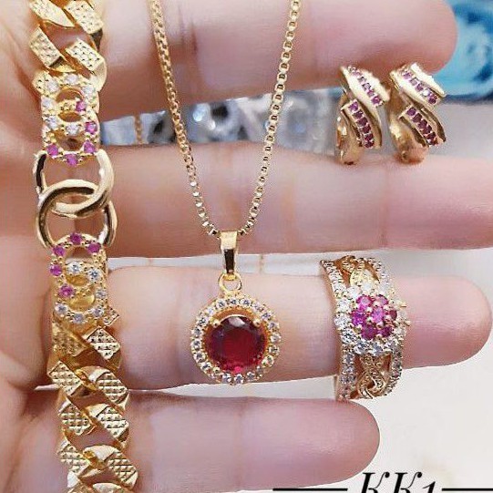 Xuping set perhiasan lapis emas 24k 2008l