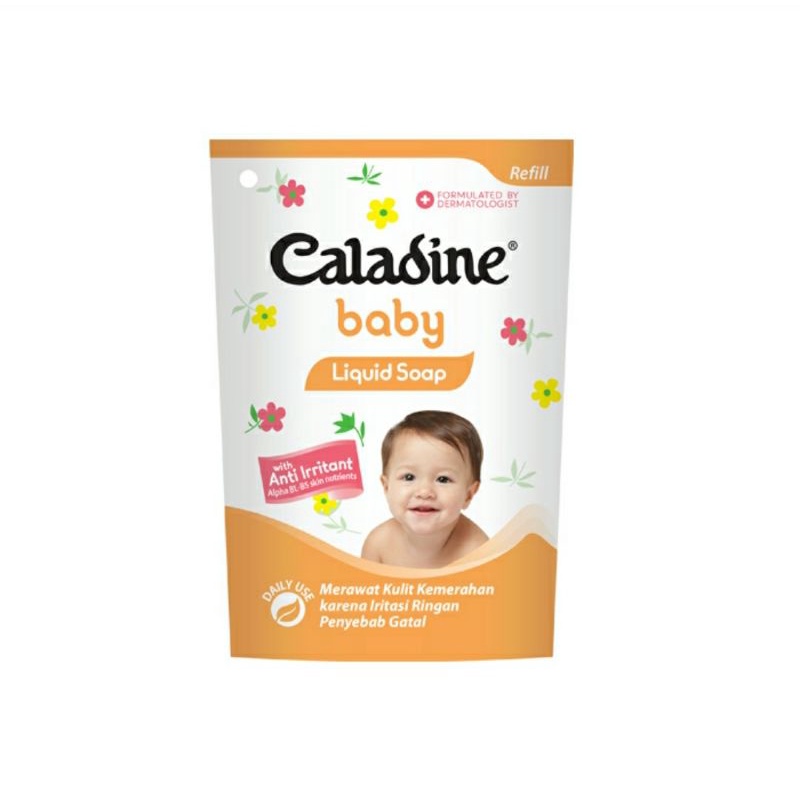 (Sabun Cair Bayi Refill) Caladine Baby Liquid Soap Pouch 210 mL