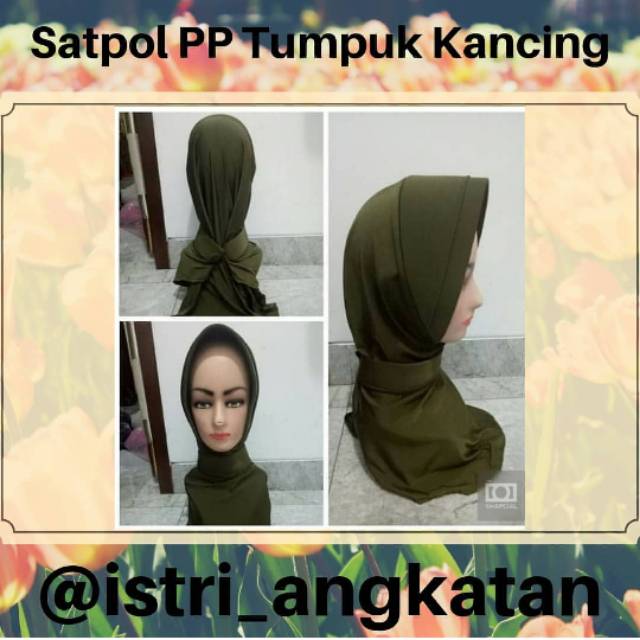 Jilbab Satpol PP Tumpuk Kancing