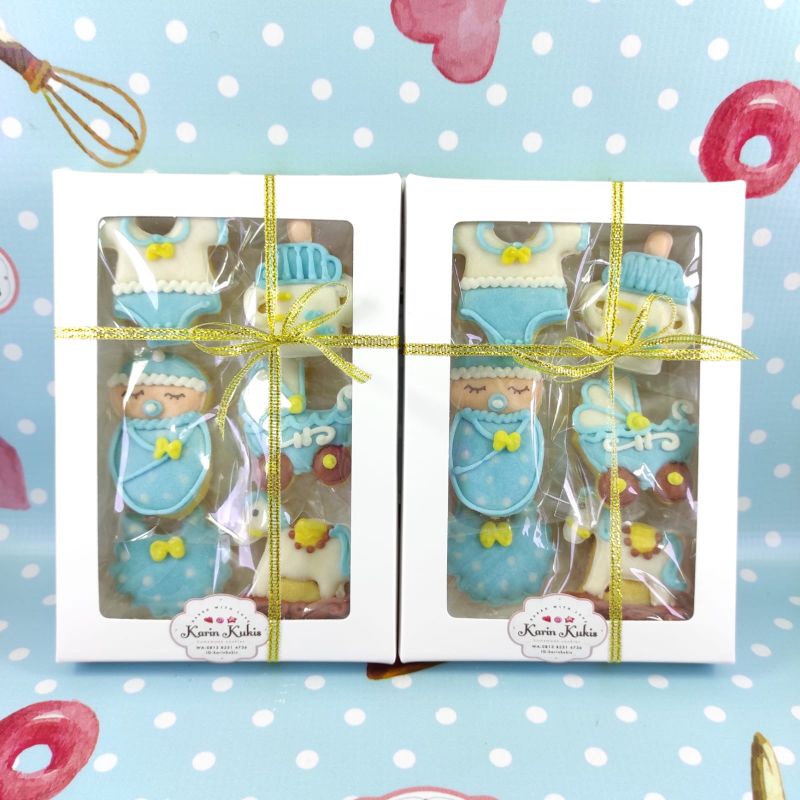 

HAMPERS, SOUVENIR KUKIS BOX 15x10 TEMA BABY BOY