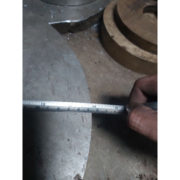 plat stainless 304 bulat od 350mm tebal 6mm