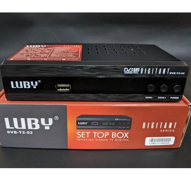 BARU / STB LUBY Receiver TV STB Digital DVB T2-02 Support WIFI Dongle / –GRL.14My22н