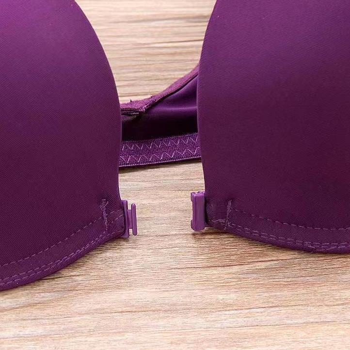 ➳ Bh Tanpa Kawat Kupu-kupu Bersulam Cantik Seamless Push Up Bra Lembut Nyaman Spandex ☑