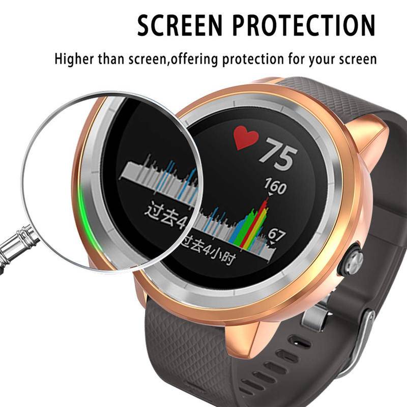 Casing Silikon TPU Garmin Vivoactive 3 Anti Gores Bumper