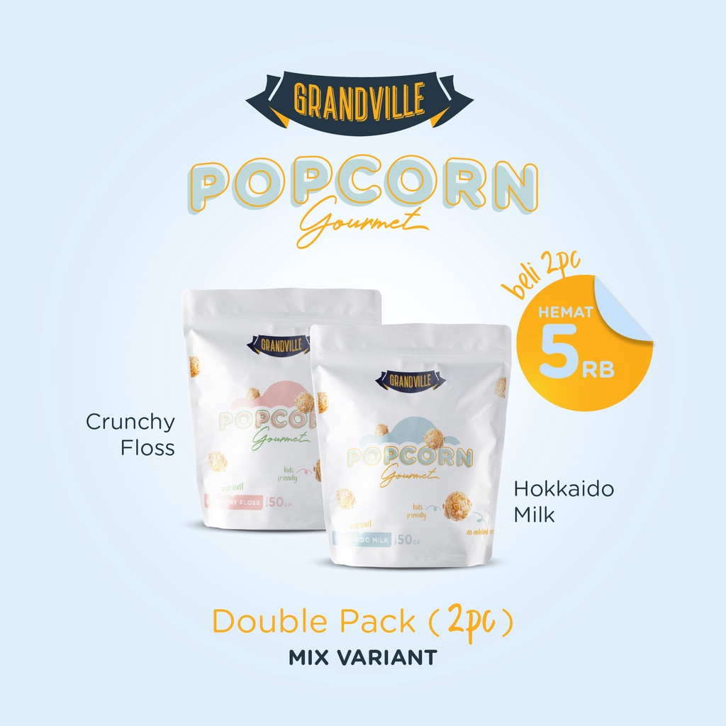 Grandville Popcorn Gourmet Double Pack (2pc)