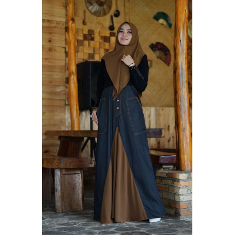 viendra dress denim set