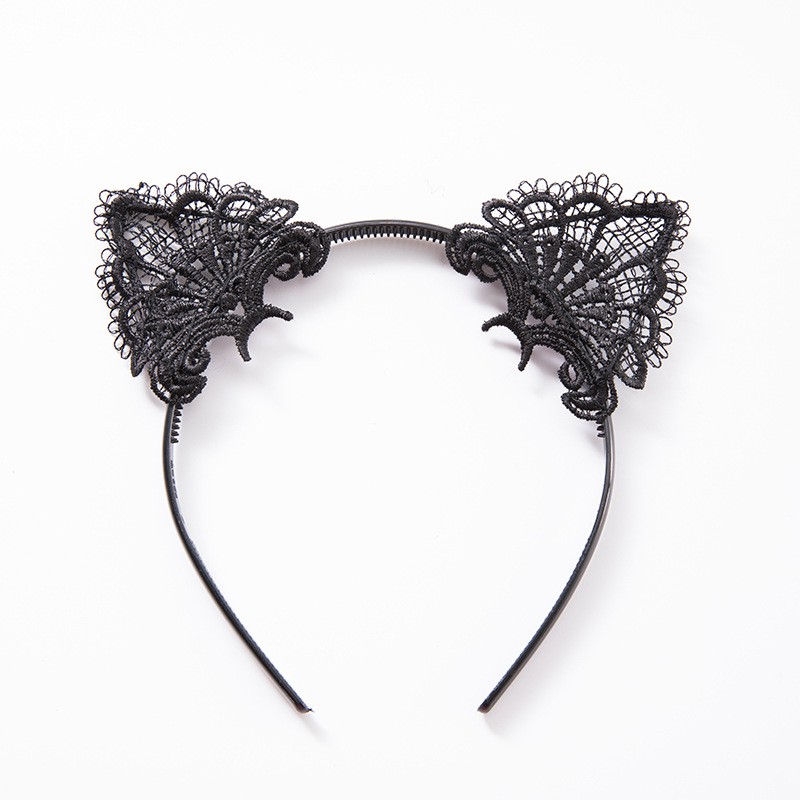 HBCL headband cat lace bando kuping kucing renda lingerie cute