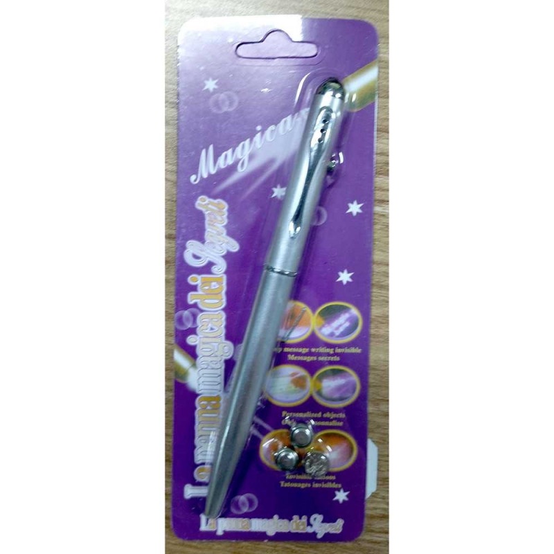 Pena Pulpen Tinta Invisible dengan Senter UV Light