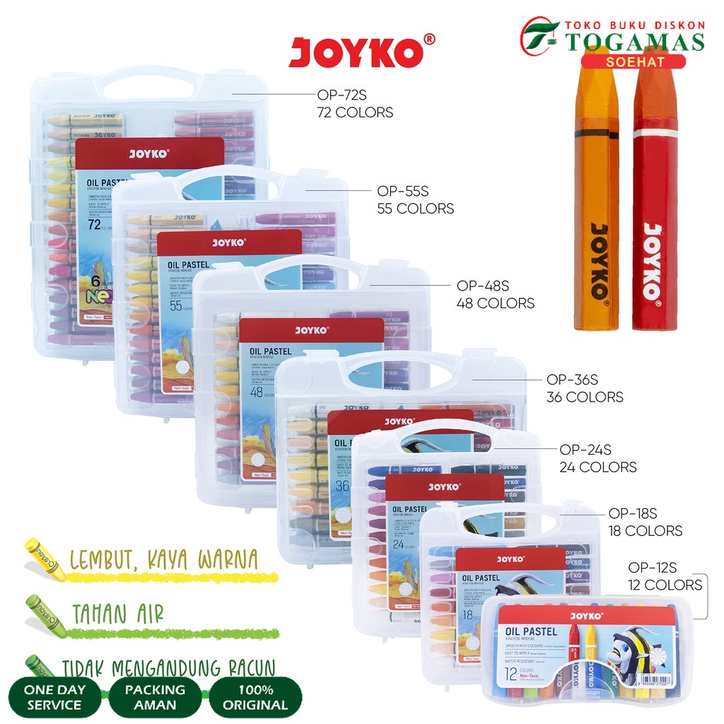 

Crayon Krayon Minyak Oil Pastel Joyko