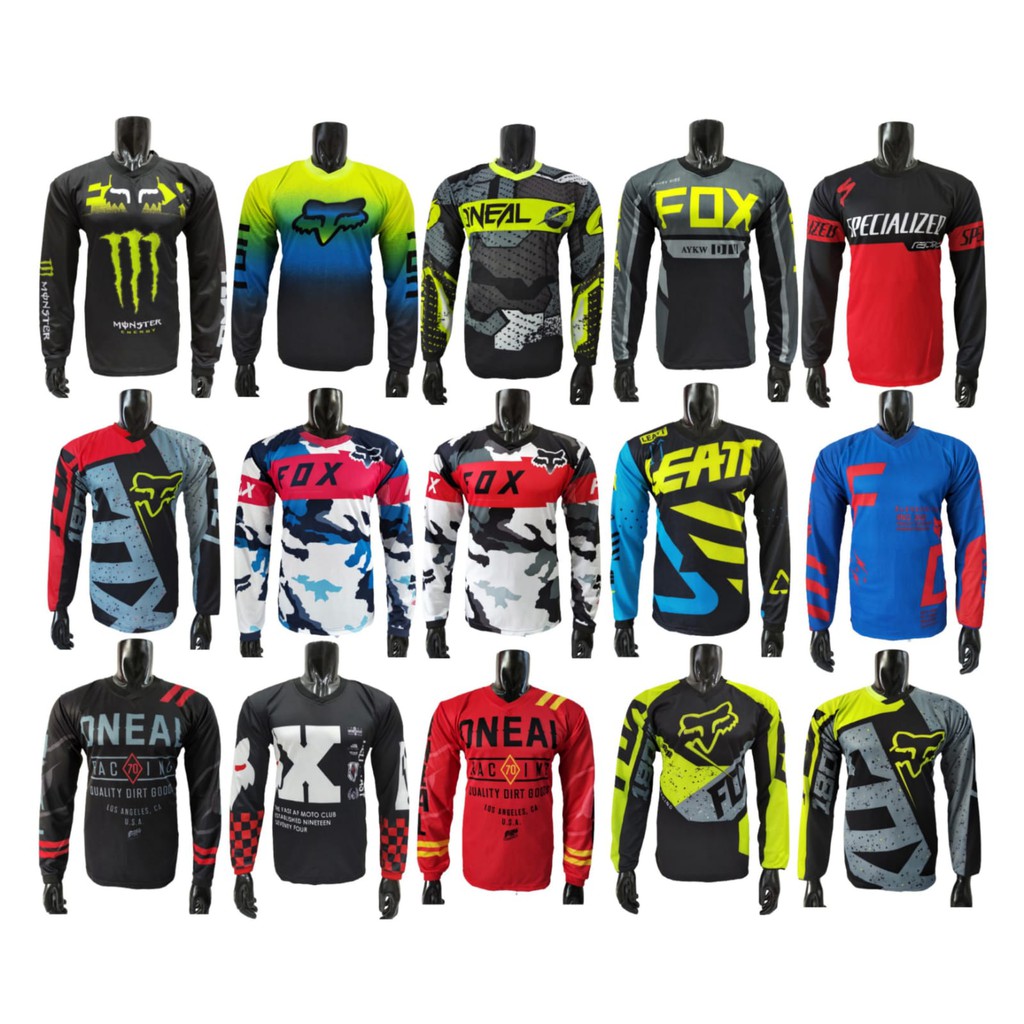 JERSEY SEPEDA MTB / KAOS JERSEY SEPEDA DOWNHILL / JERSEY MANCING LENGAN PANJANG / JERSEY MOTOCROSS /