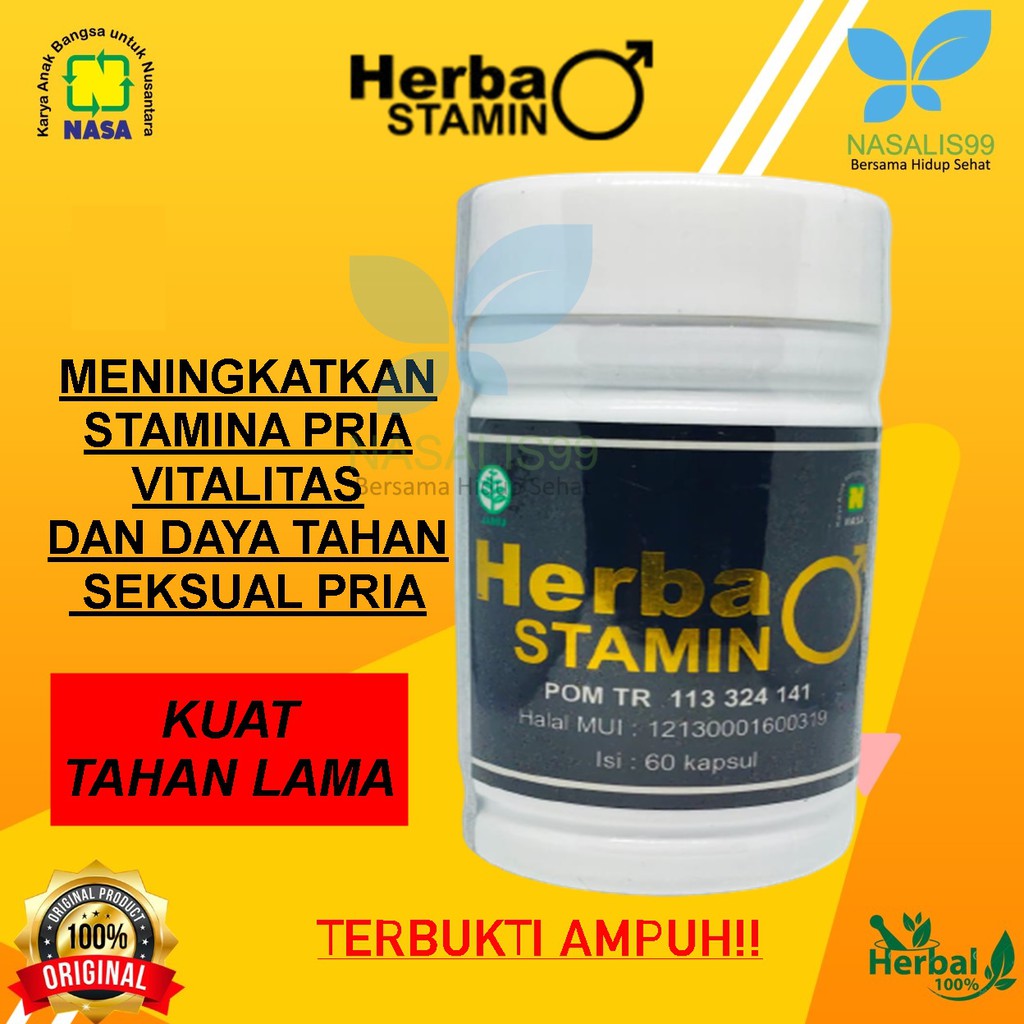HERBASTAMIN NASA HERBAL PENAMBAH STAMINA PRIA /  KUAT TAHAN LAMA