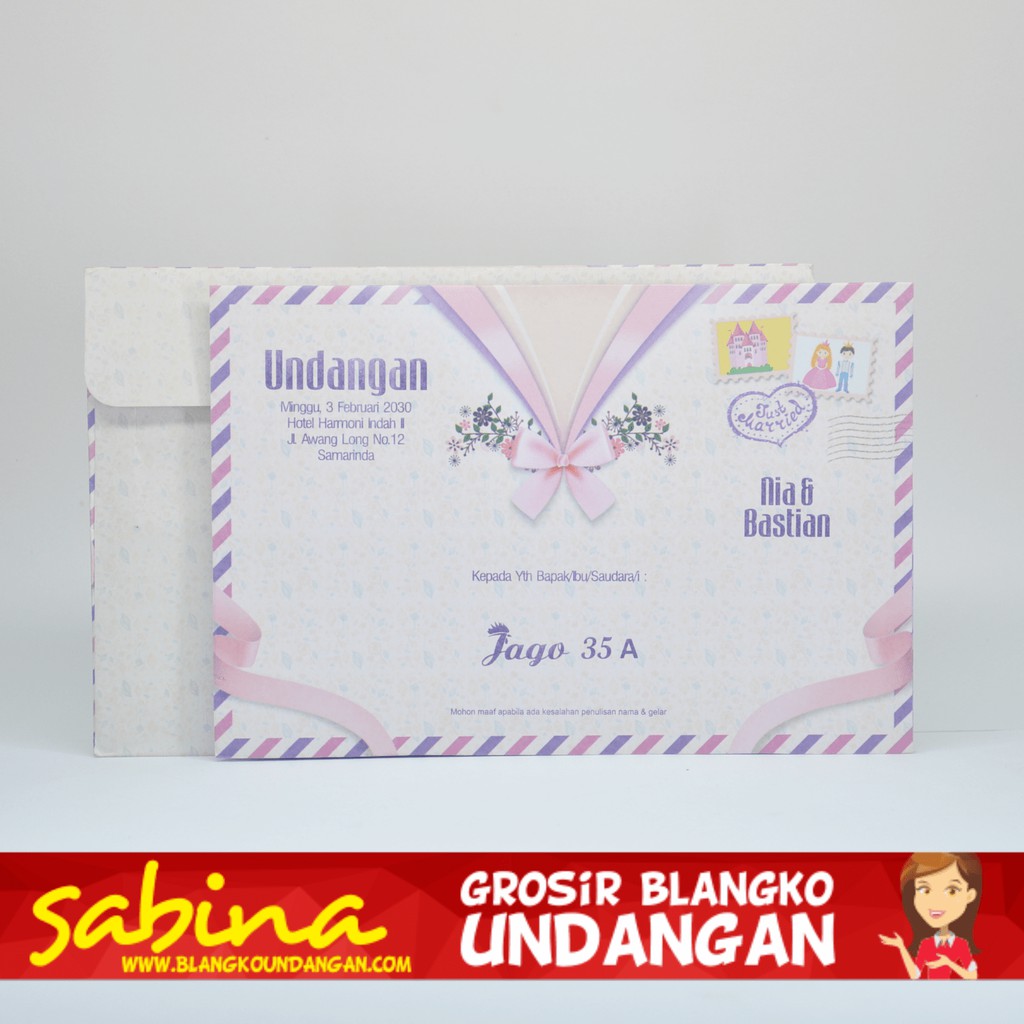 BLANGKO UNDANGAN JAGO 35A | SABINA UNDANGAN