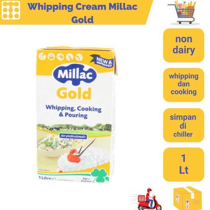 

(BISA COD) WHIPPING CREAM MILLAC GOLD 1 LTR