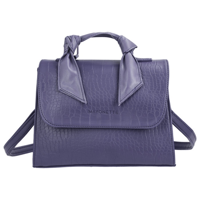 Tas Selempang Mayonette Jisoo Sling Croco Tas Bahu Wanita Gaya Korean Terbaru 2021 - Lilac Tas cowok