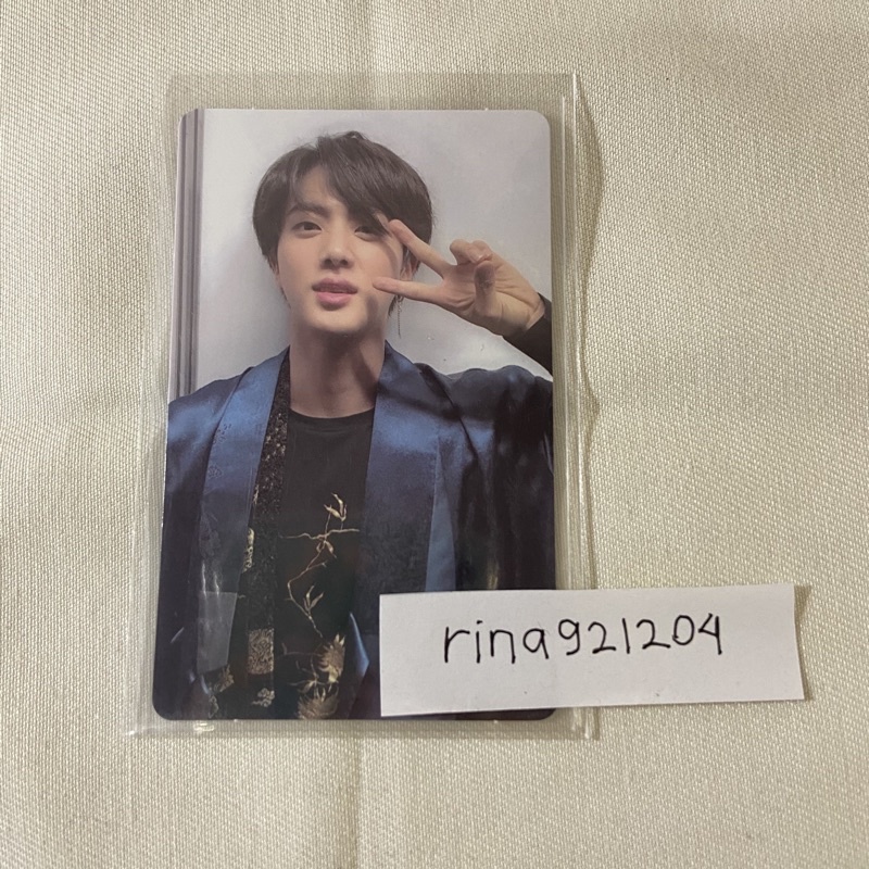 PHOTOCARD JIN MEMO 18 BLURAY MEMO 18 BR PC JIN MEMO 18 BLURAY PHOTOCARD SEOKJIN MEMO 18 BLURAY