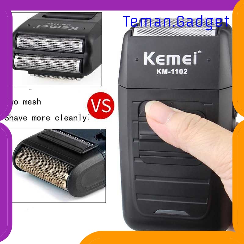 TG-FE190 KEMEI ALAT CUKUR ELEKTRIK RECHARGEABLE CORDLESS SHAVER FOR MEN-KM-1102