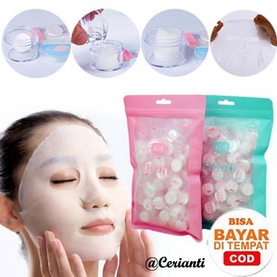 Compressed Paper Mask Sheet / Tablet Mask / Masker Kertas / Masker topeng_Lynn Design