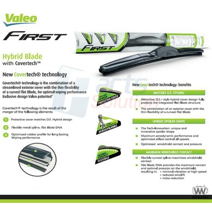 Wiper Hybrid VALEO First Ukuran 14 16 18 19 20 21 22 24 26 28 Inch