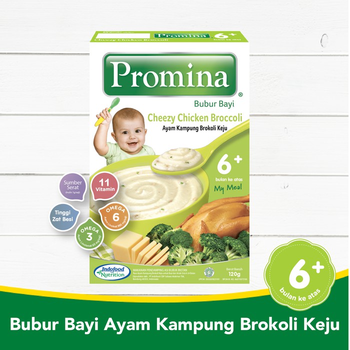 PROMINA BUBUR  AYAM KAMPUNG BROKOLI KEJU / MAKANAN BAYI MPASI ORGANIK - BAYI ONLINE SHOP